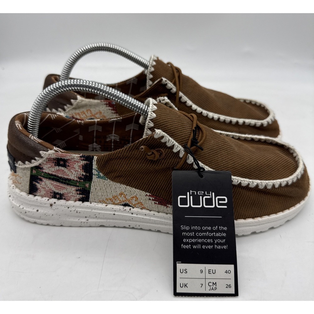Hey Dude Wendy Aztec Southwestern Buckle Exclusive Women's Size 9 Loafers New